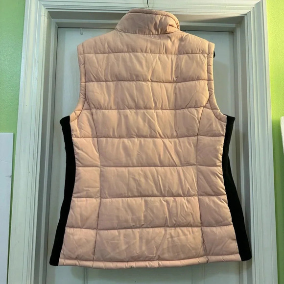 Calvin Klein Puffer Vest Performance Women’s Pink & Black Zip Up Jacket - Picture 4 of 9